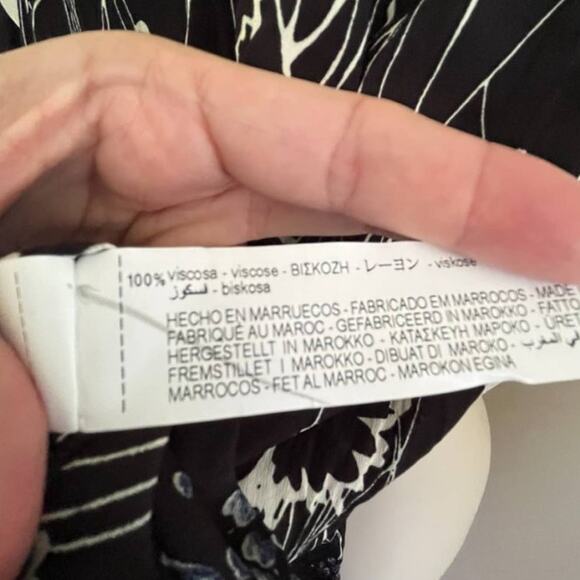 NWT ZARA Limited Edition Wrap Dress Lace collar Mixed florals Whimsigoth SZ M - Picture 11 of 13